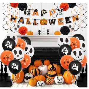 62PCS Halloween Party Decorations Sent